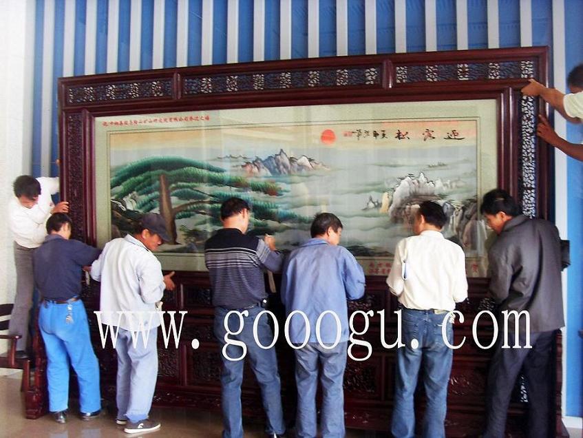 雙面繡屏風(fēng)，刺繡屏風(fēng)，落地屏風(fēng)